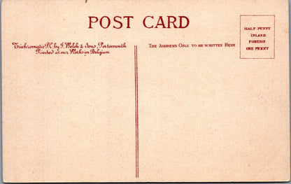 Dorset Postcard: Bournemouth Alum Chine Rustic Bridge Valley Resort 1900s XT3467