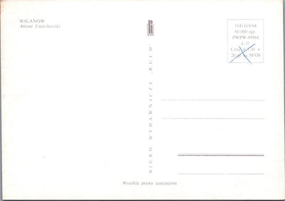 8 Poland Postcards: Wilanów, Warsaw District, Artist Antoni Uniechowski  XT5140