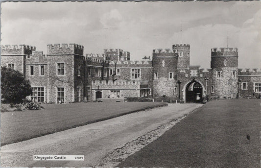 Kent Postcard: Kingsgate Castle Broadstairs, Gatehouse Grounds, RPPC XT3898