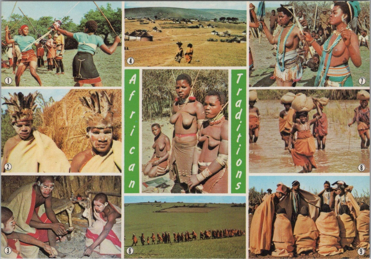 South Africa Postcard: African Traditions Xhosa Transkei No 533 1970s XT4575