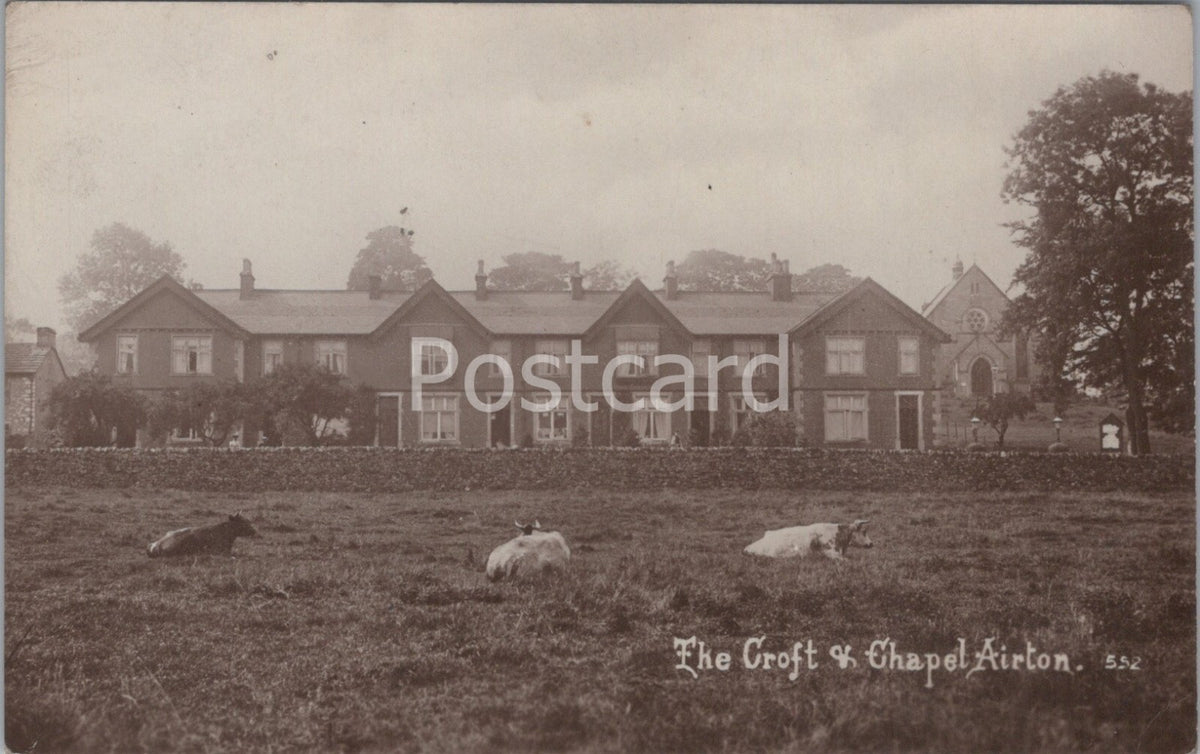 Yorkshire Postcard: Airton The Croft Chapel Views Cattle Houses RPPC 1920s  W379
