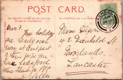 Cumbria Postcard: Arnside Promenade Estuary Waterfront Pier View 1905 X5570