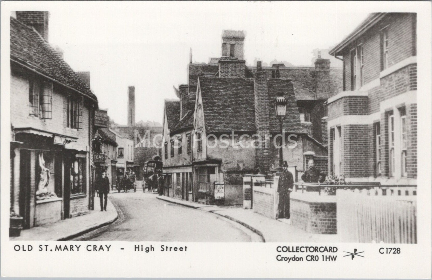 Kent Postcard: Old St. Mary Cray High Street Policeman Houses  XT3666