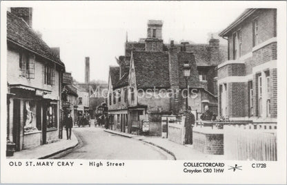 Kent Postcard: Old St. Mary Cray High Street Policeman Houses  XT3666