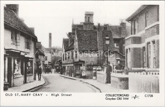 Kent Postcard: Old St. Mary Cray High Street Policeman Houses  XT3666
