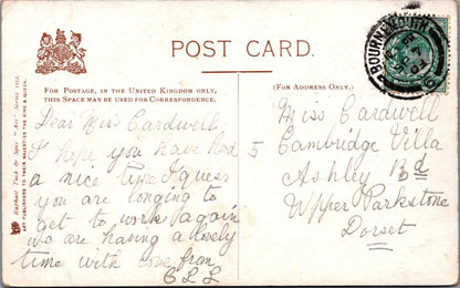 Song Postcard: Auld Lang Syne Children Wading In River Stream Burn 1903 XT5031