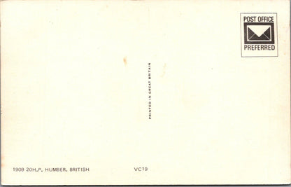 Transport Postcard: Humber 20H.P. 1909 Vintage Car Veteran Automobile 1970s XT4763