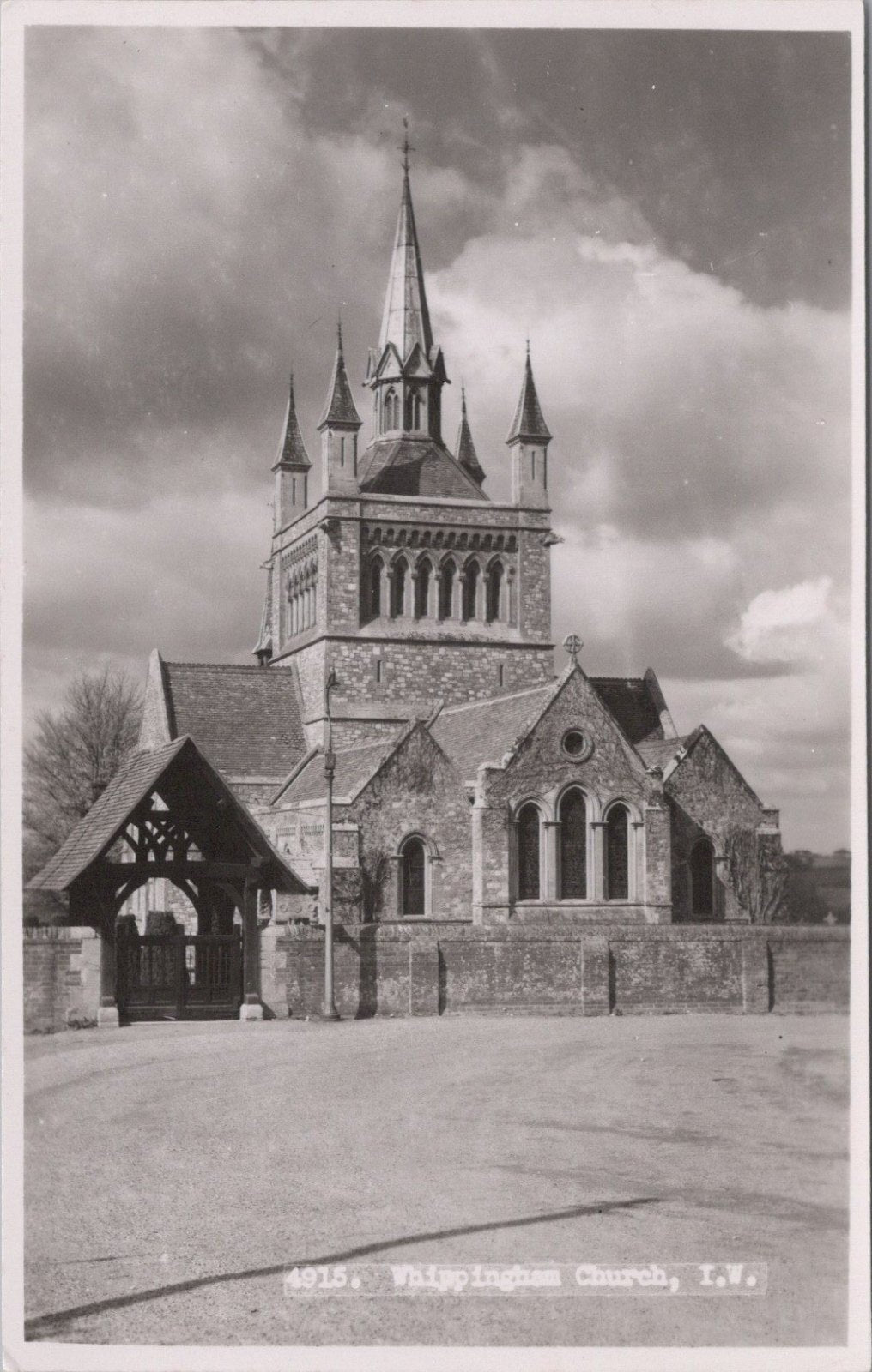 Isle of Wight Postcard: Whippingham Church St Mildreds Royal RPPC XT3444