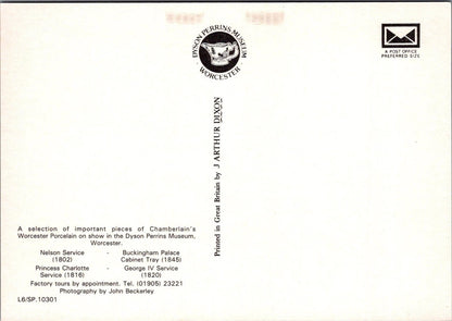 Worcestershire Postcard: Dyson Perrins Museum Chamberlain Porcelain XT3858