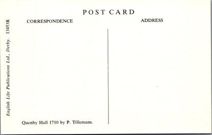 Leicestershire Postcard: Quenby Hall, Jacobean Manor House, Painting 70's XT4403
