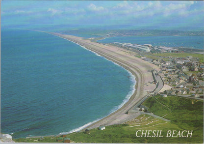 Dorset Postcard: Chesil Beach Portland Coastal Panoramic View 1990’s XT4444
