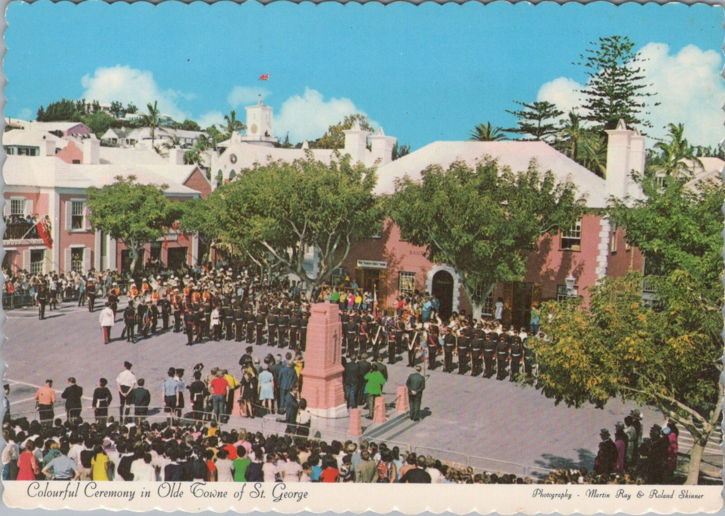 Bermuda Postcard: St George Olde Towne, Military Parade Ceremony 1960s XT3511