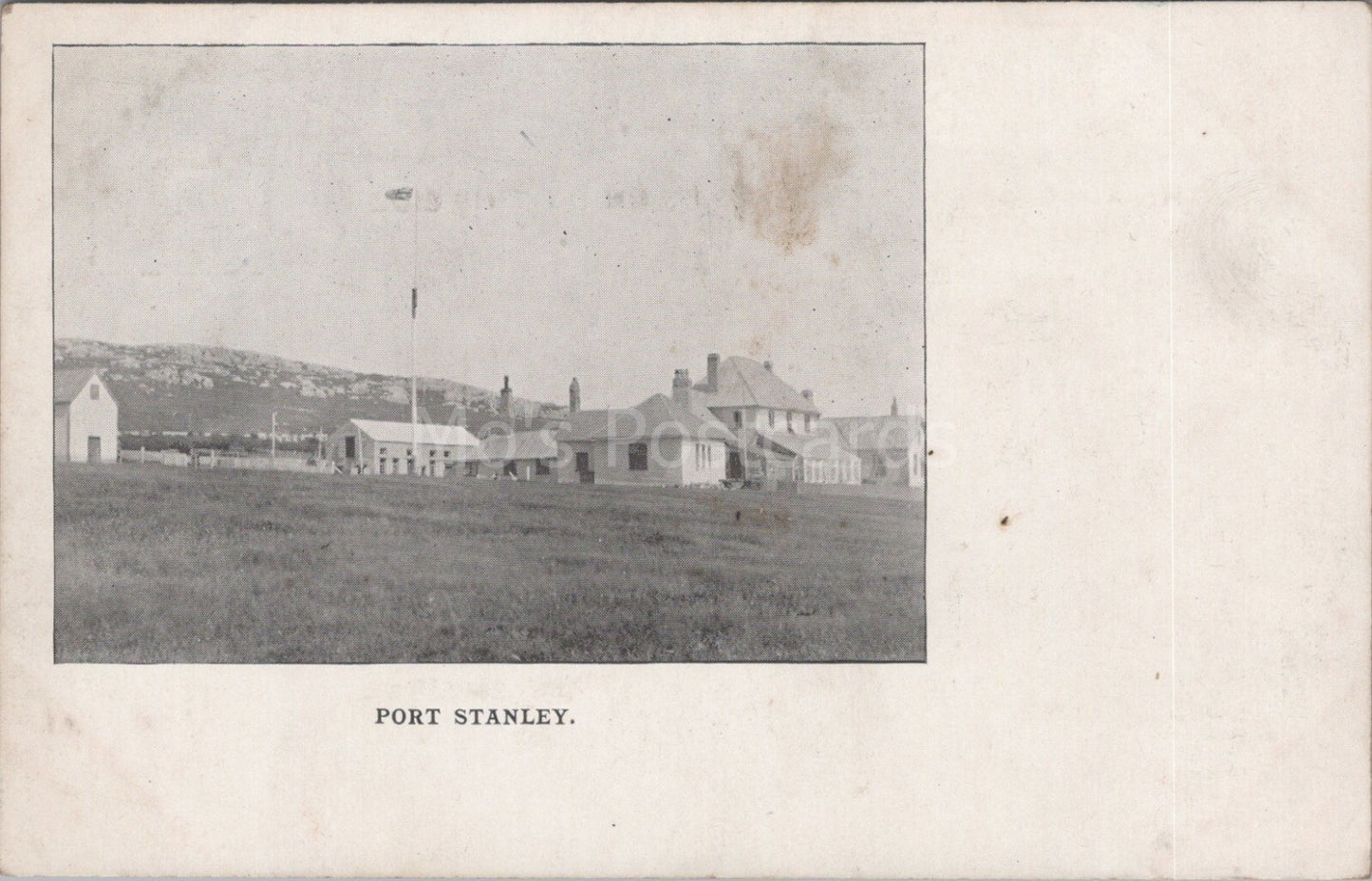 Falkland Islands Postcard: Port Stanley Government House Street Scene XT3519