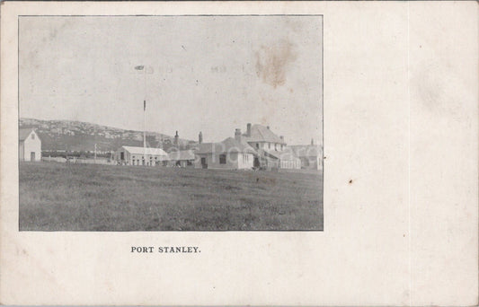 Falkland Islands Postcard: Port Stanley Government House Street Scene XT3519