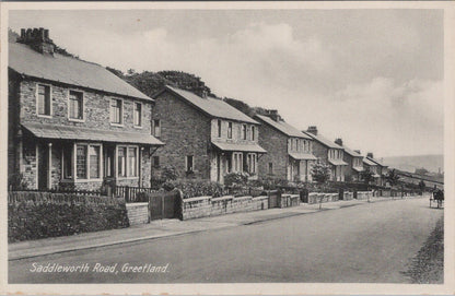 Yorkshire Postcard: Saddleworth Road Greetland Street Scene 1950’s 8398A