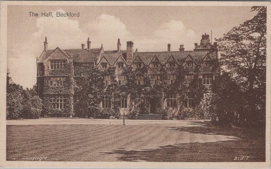 Worcestershire Postcard: The Hall Beckford Jacobean Mansion Country House XT5548
