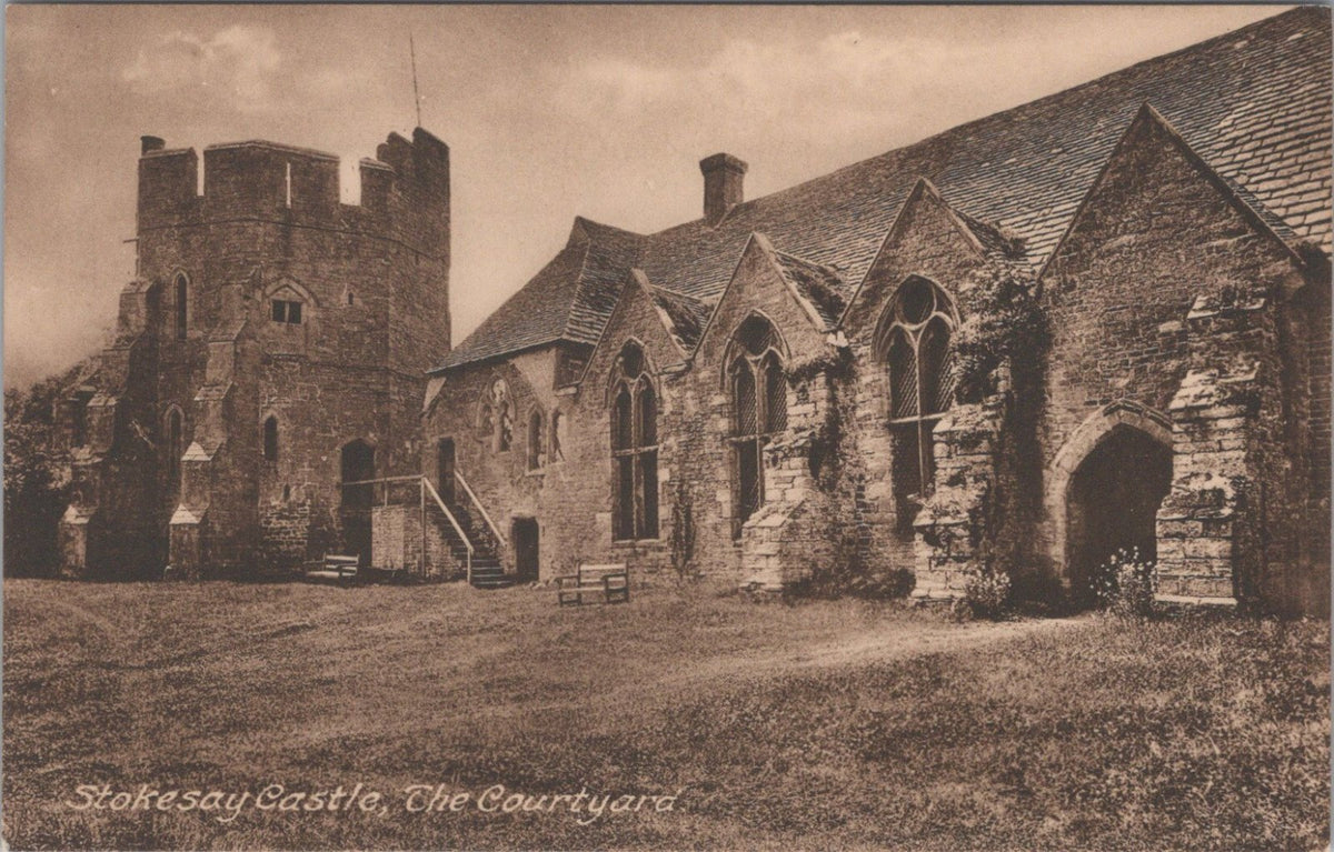 Shropshire Postcard: Stokesay Castle The Courtyard Fortified Manor  XT5021