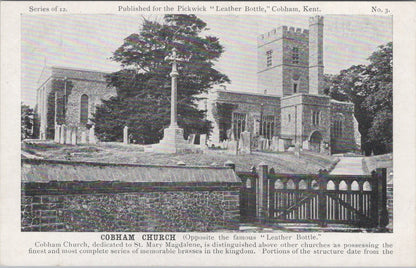Kent Postcard:Cobham Church St Mary Magdalene Churchyard Religious Gothic XT3457