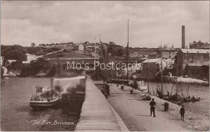Devon Postcard: Brixham The Pier Fishing Boats Harbour Port  XT3675