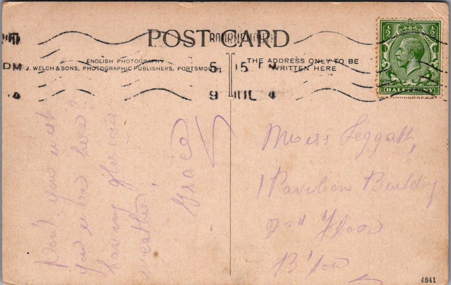 Dorset Postcard: Bournemouth, The Zig-Zag Path Coastal Cliff View  XT4159
