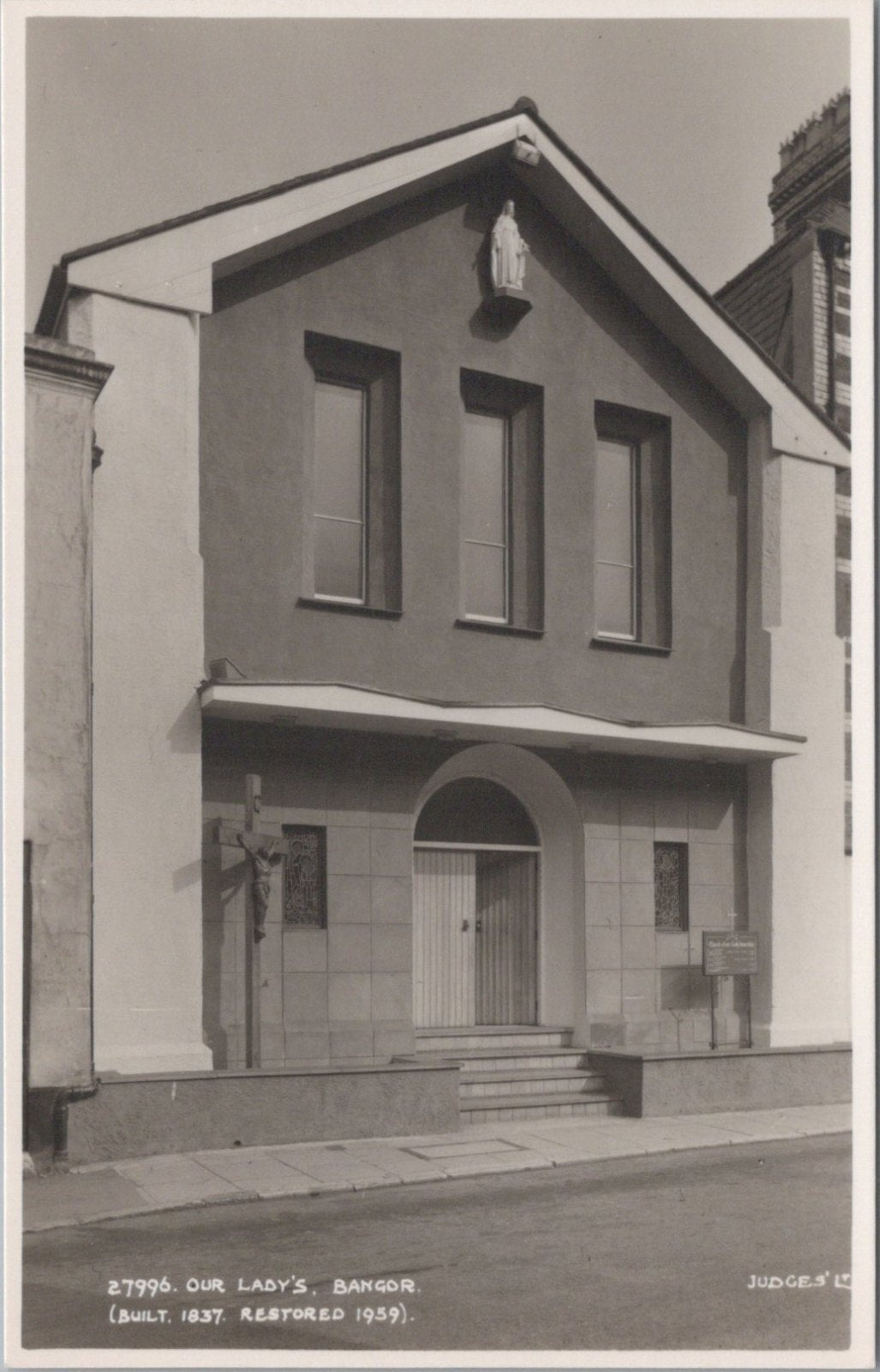 Caernarvonshire Postcard: Our Ladys Roman Catholic Church Bangor  XT5581