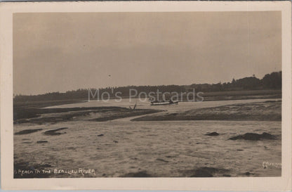 Hampshire Postcard: A Reach In The Beaulieu River, New Forest View RPPC XT3529