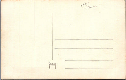 Java Postcard: Landscape View Mountain Volcano Slopes 1930s XT5464