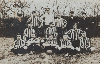 Sports Postcard: Cranston Roses Football Team, Lily-white Players RPPC XT3548