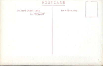 Shipping Postcard: SS Orcades Orient Liner First Class Lounge Interior XT5534