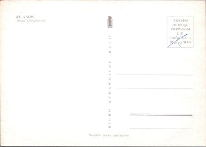 8 Poland Postcards: Wilanów, Warsaw District, Artist Antoni Uniechowski  XT5140