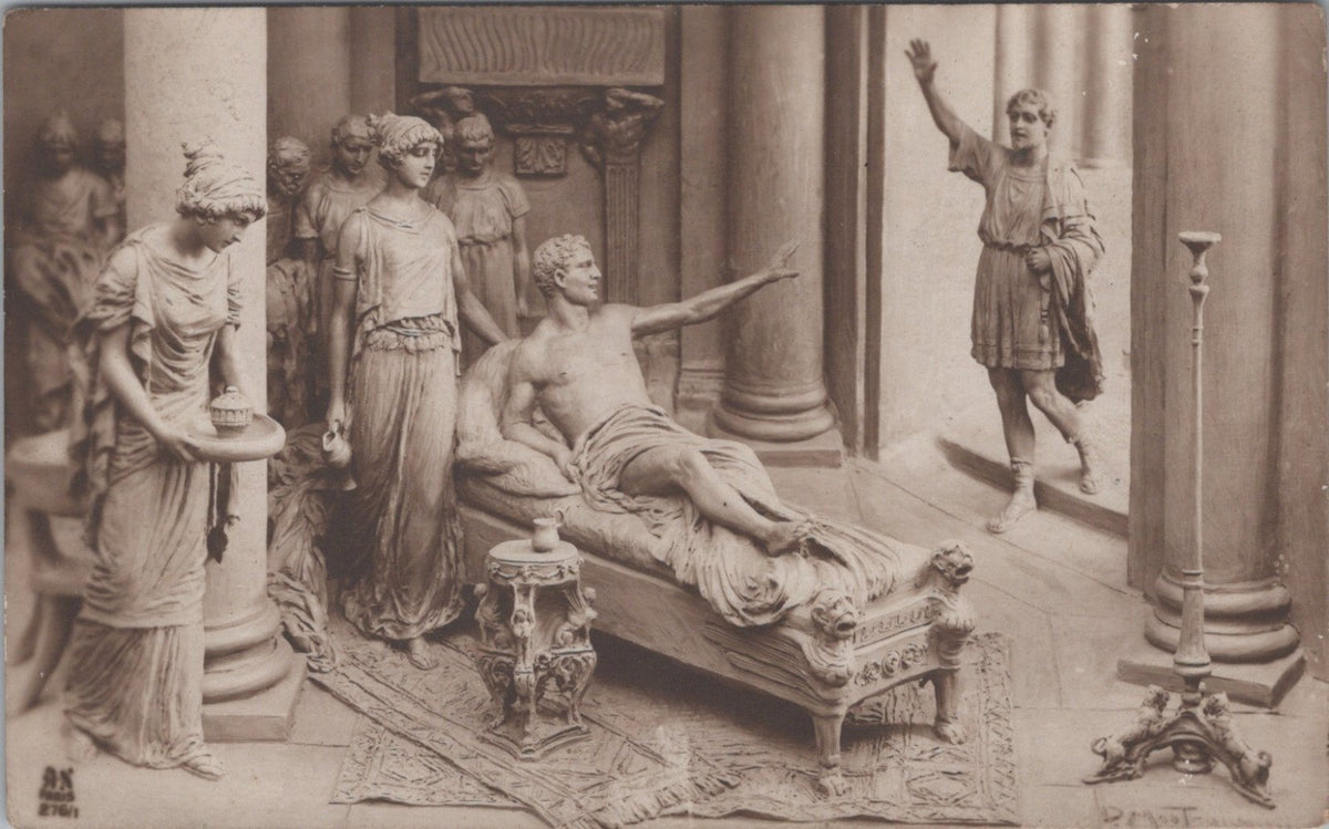 Art Postcard: Mastroianni Quo Vadis Vinicius At Petronius Relief  XT5038