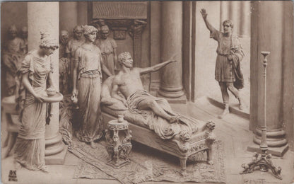 Art Postcard: Mastroianni Quo Vadis Vinicius At Petronius Relief  XT5038