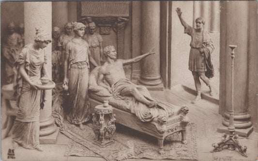 Art Postcard: Mastroianni Quo Vadis Vinicius At Petronius Relief  XT5038