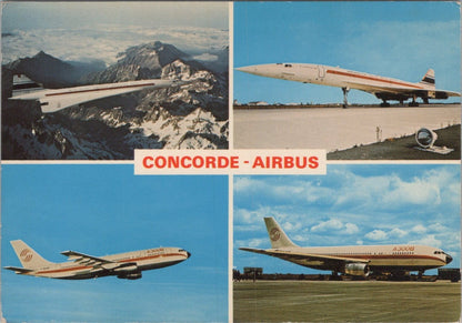 France Postcard: Toulouse Capitale De L'Aeronautique Concorde Airbus XT3874