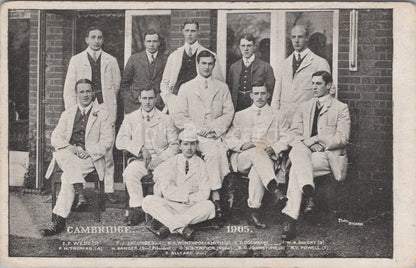 Sports Postcard: Cambridge University Rowing Boat Race Crew 1905 XT3547