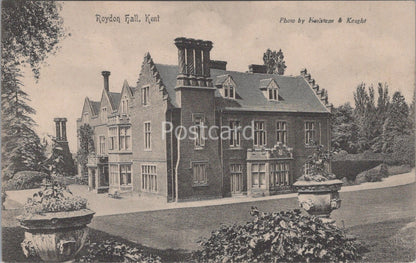 Kent Postcard: Roydon Hall, East Peckham Country Manor House Garden View  XT5079