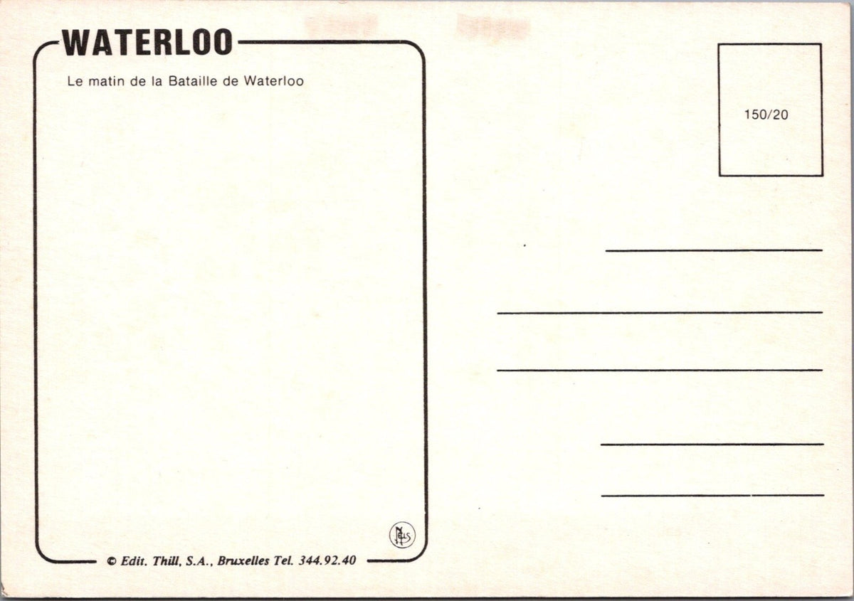 Battle Postcard:The Morning of the Battle of Waterloo Ernest Crofts 1960s XT5368