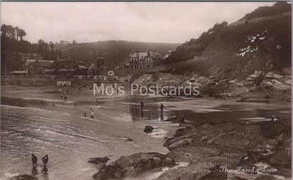 Cornwall Postcard: East Looe Beach The Sands Coastal View 1930s XT3730