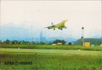 Concorde Postcard: Air France Supersonic Aircraft Strasbourg 1981 XT3864