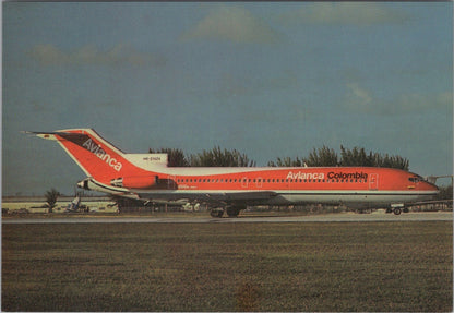 Aviation Postcard: Avianca Colombia Boeing 727 2A1 Airliner Jet HK2152X  XT5181