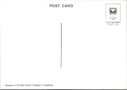 Bicycle Postcard: 1876 Lewson Lever Safety Bike Coventry Transport 1980s XT5338