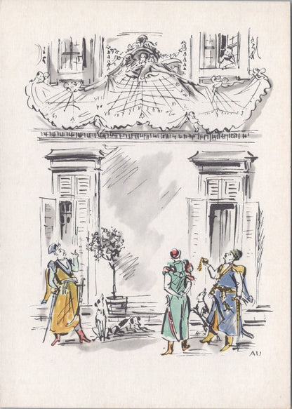 8 Poland Postcards: Wilanów, Warsaw District, Artist Antoni Uniechowski  XT5140