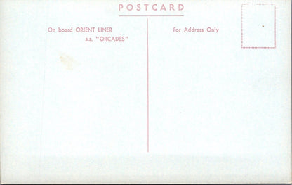 Shipping Postcard:SS Orcades Orient Liner First Class Cabin The Flat 50's XT5530