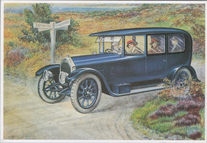 Automobile Postcard: Humber Car Advertisement London Coventry Signpost RR23749