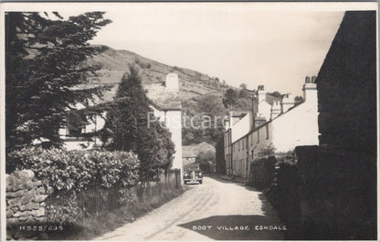 Cumbria Postcard: Boot Village, Eskdale, Street,  Motor Car, 1950's XT4431