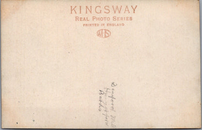 Berkshire Postcard: Canal Wharf Hungerford, Denford Mill Buildings, RPPC XT3897