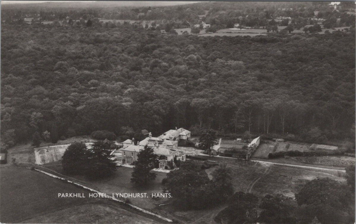 Hampshire Postcard: Lyndhurst Parkhill Hotel New Forest Aerial Real Photo XT5059