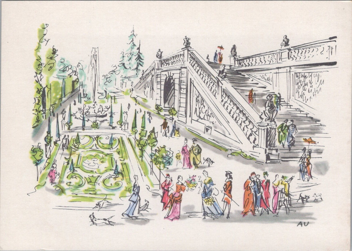 8 Poland Postcards: Wilanów, Warsaw District, Artist Antoni Uniechowski  XT5140