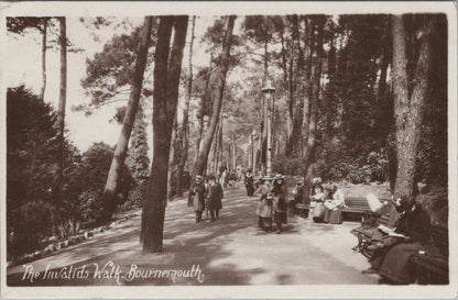 Dorset Postcard: Bournemouth Invalids Walk Pine Trees Garden Resort 1909 XT3476