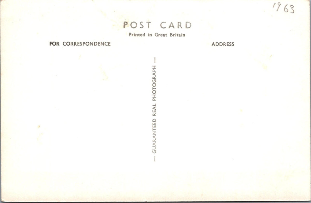 Devon Postcard: Buckland Abbey, Golden Hind Ship Scale Model RPPC 1960s XT5314